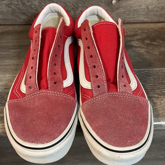 Vans Old Skool Classic Look Woman’s 7 Red 500714 - Picture 2 of 7